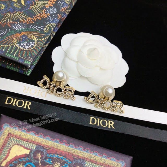 Dior飾品 2021新款DIOR迪奧字母耳釘耳環  zgd1190